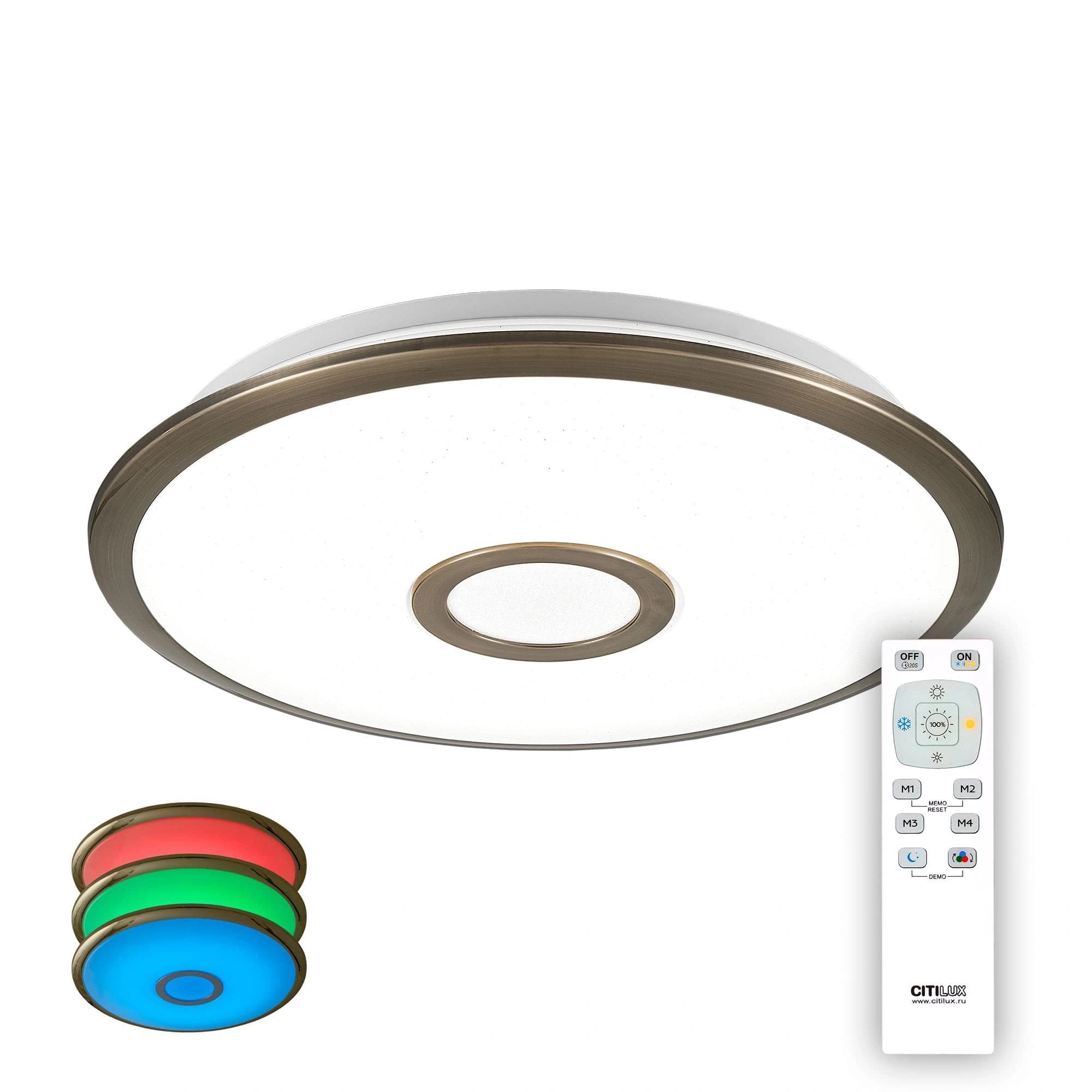 Citilux CL70333RGB СтарЛайт Бронза LED Светильник с пультом — миниатюра 1