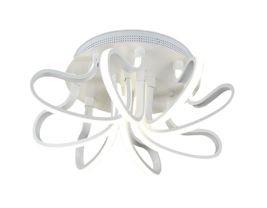 Ambrella Потолочный светодиодный светильник FL309/8 WH белый 80W 4200K 530*530*180 (Без ПДУ)