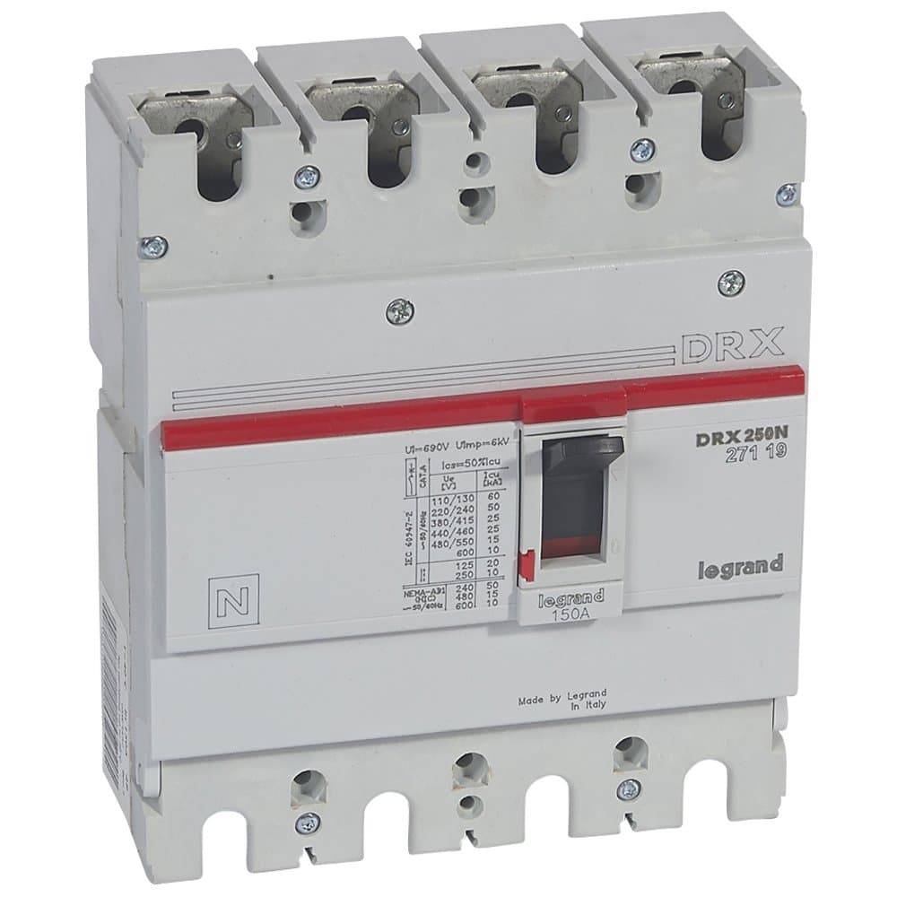 Legrand DRX250 фиксированный 4P 150А 25кА 027119 — миниатюра 2