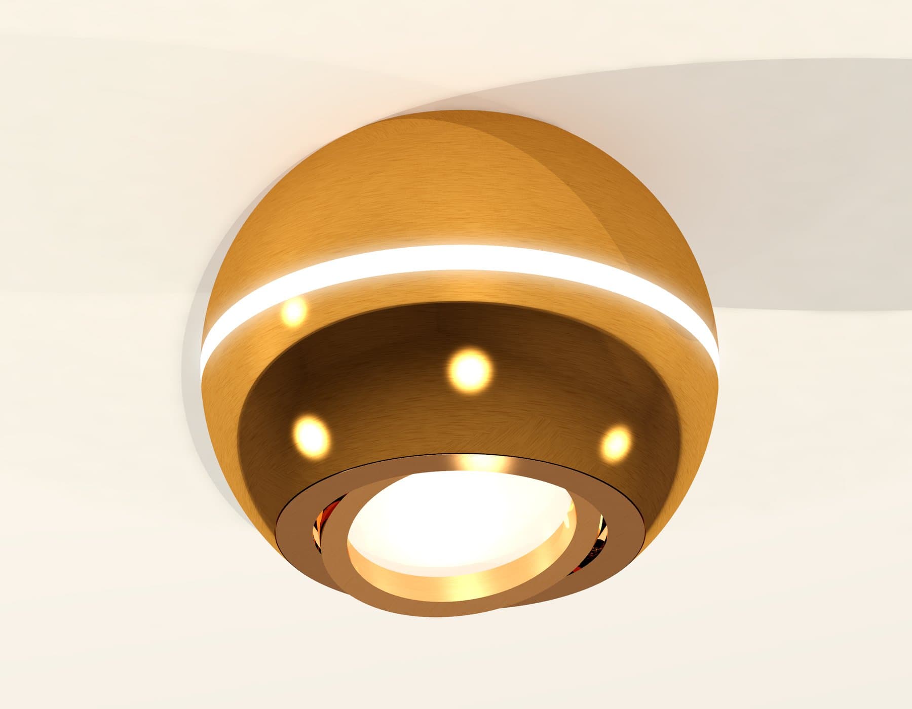 Ambrella Комплект накладного поворотного светильника XS1105011 PYG золото желтое полированное MR16 GU5.3 LED 3W 4200K (C1105, N7004) — миниатюра 2