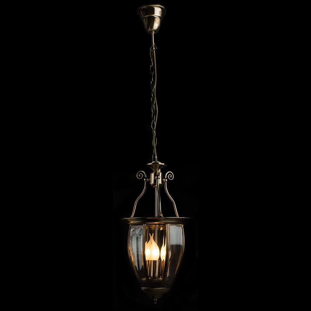Arte Lamp Rimini Бронза/Прозрачный Светильник подвесной 60W E14 A6509SP-3AB — миниатюра 6