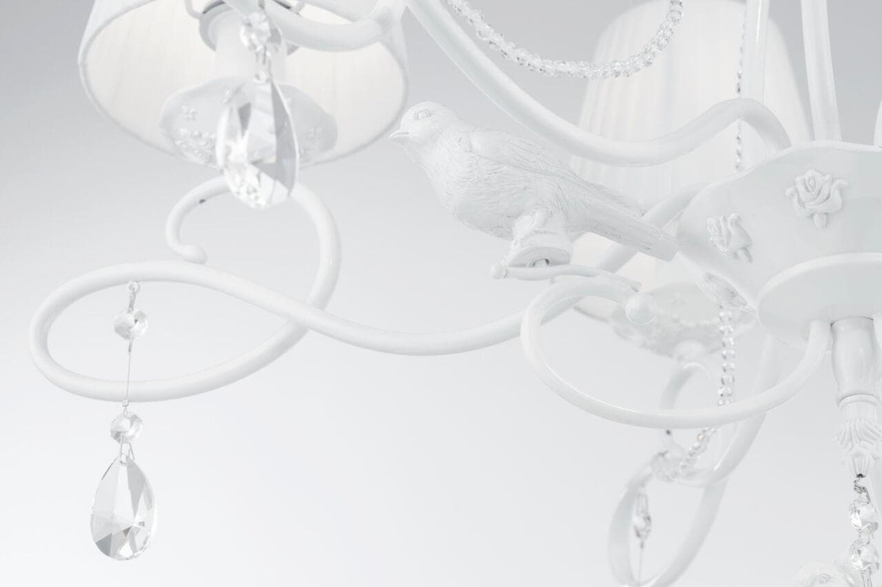 Maytoni Elegant Passarinho Жемчужный белый Люстра 6xE14 40W ARM001-06-W — миниатюра 11