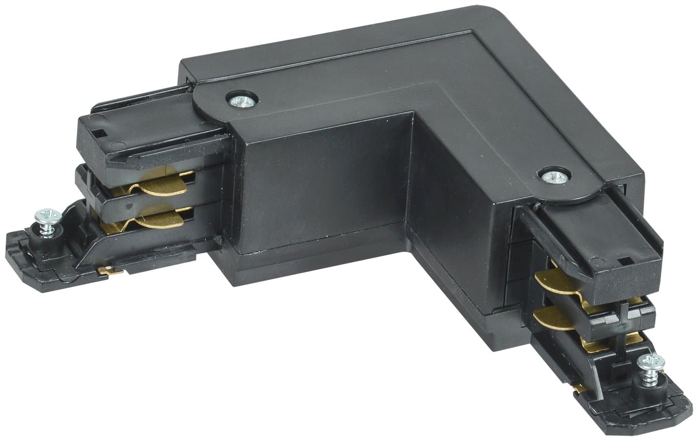 IEK LIGHTING PRO Соединитель L-образный внутренний для трехфазного ШП черный LPK0D-SLV-3-K02