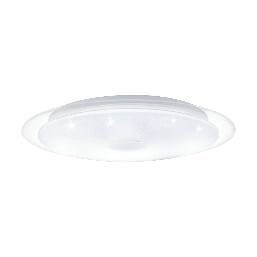 Eglo 98323 Светодный потолочный светильник LANCIANO 1, 24W (LED), 400, H75, 1900lm, cталь, белый, прозрачный