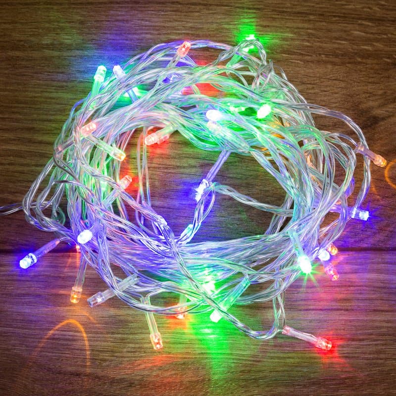 NEON-NIGHT Гирлянда "Твинкл Лайт" 4 м, прозрачный ПВХ, 25 LED, цвет Мультиколор 303-169