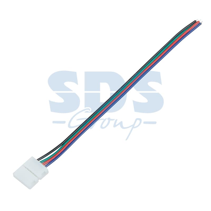 LAMPER Коннектор питания (1 разъем) для RGB светодиодных лент шириной 10 мм 144-008