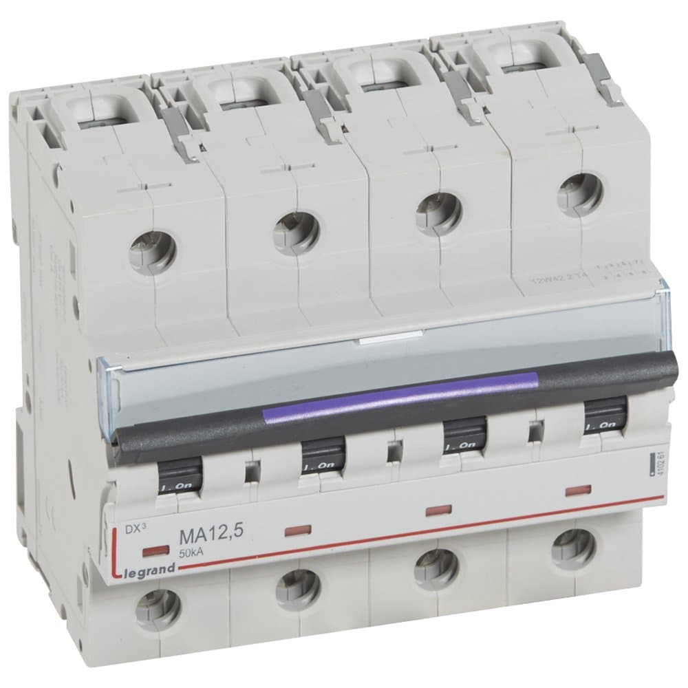 Legrand DX3 Автоматический выключатель 50кА 12,5А 4P MA 410261 — миниатюра 1