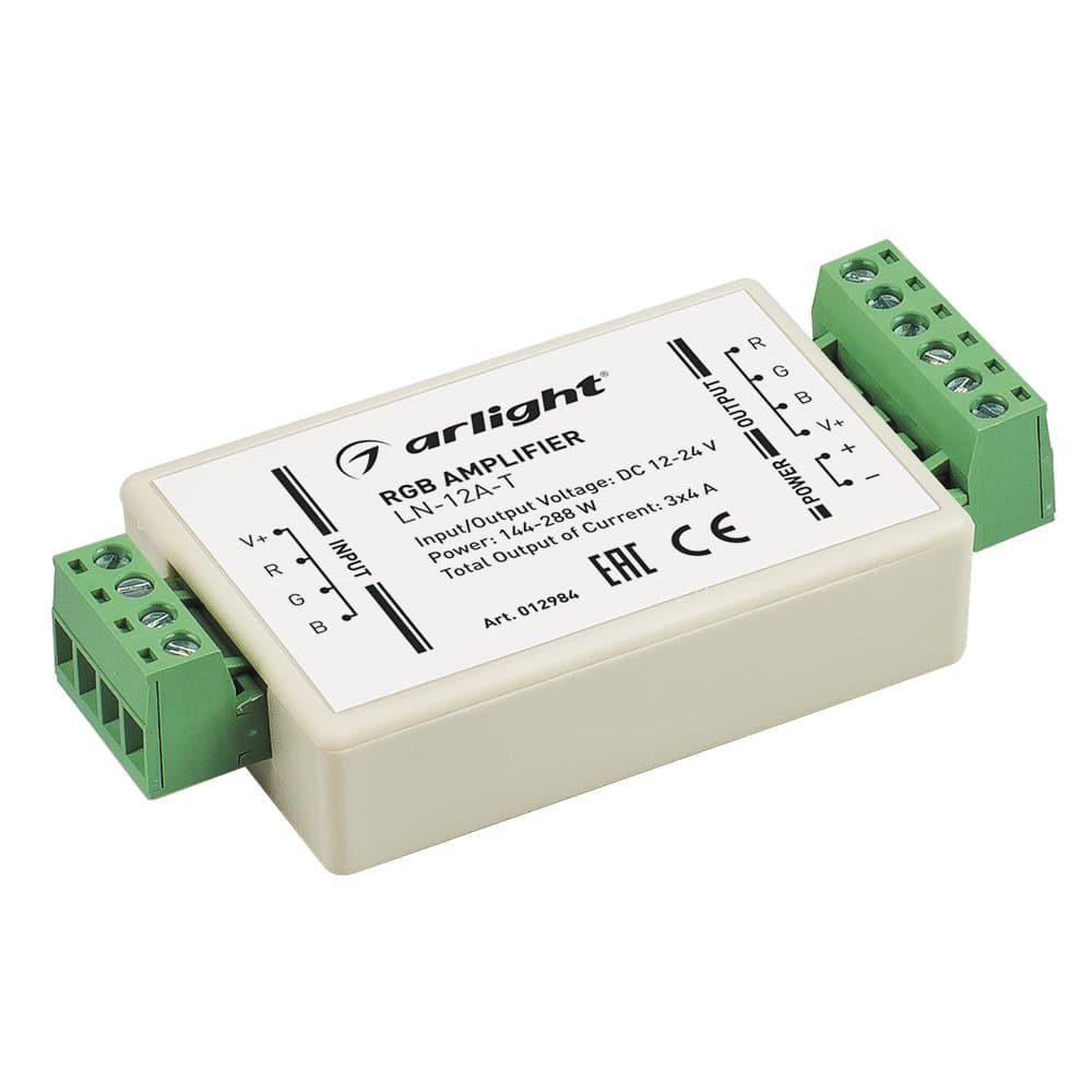 Arlight RGB-усилитель LN-12A-T (12/24V, 144/288W) (IP20 Пластик, 1 год) 012984