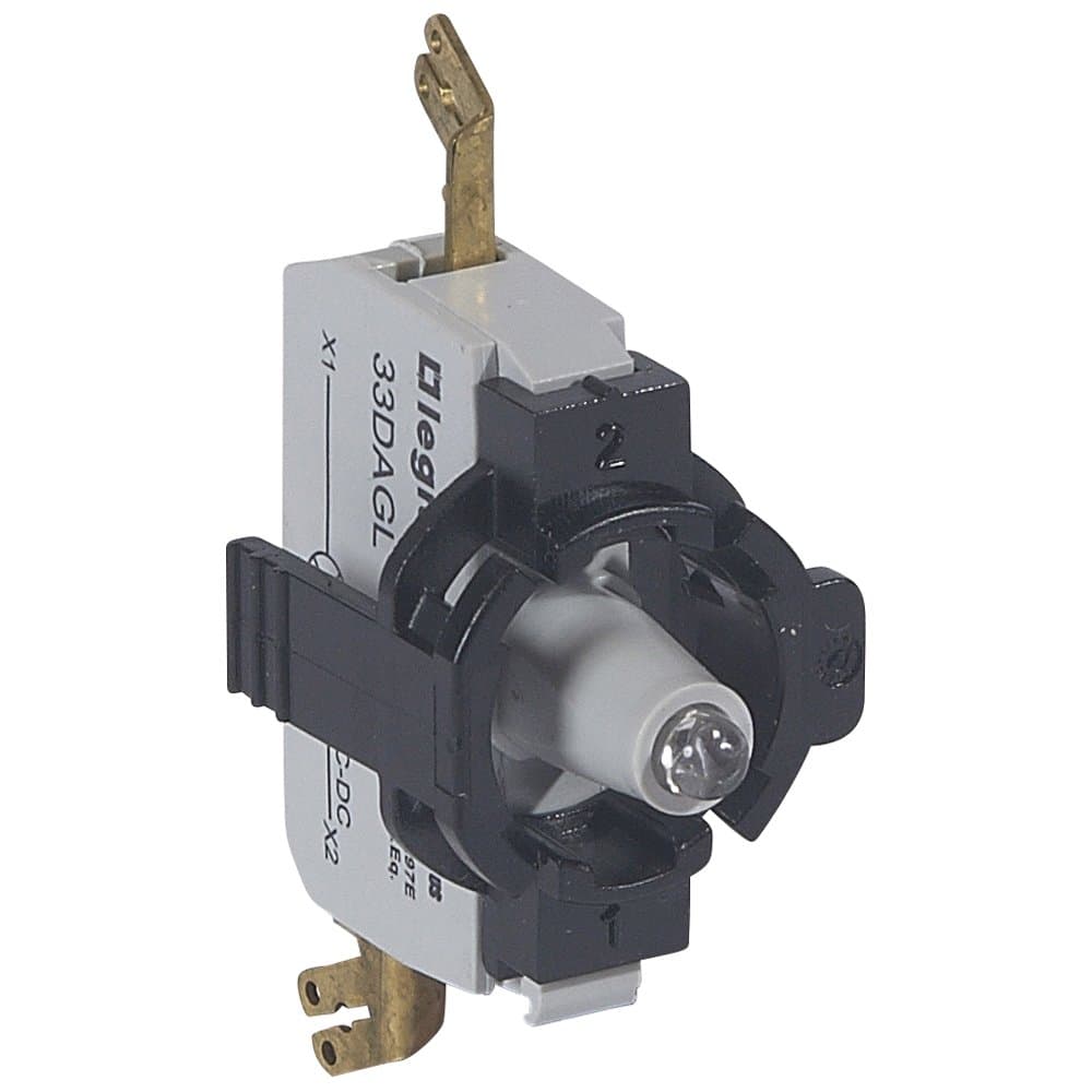 Legrand Osmoz Комплектующий блок для диффузоров для компл. с подсветкой с внешними клеммами 24В~/= зеленый 1 пост 023032