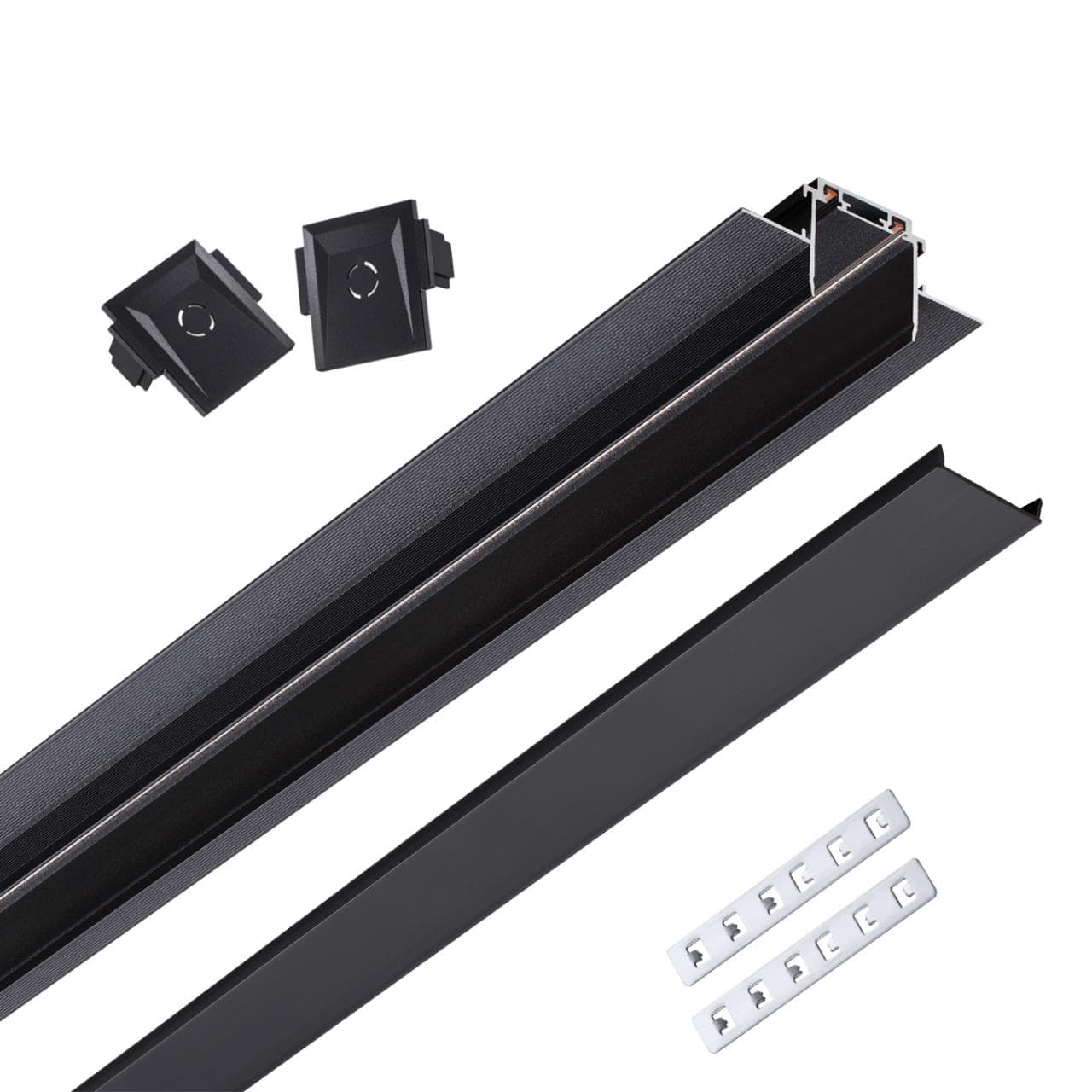 Novotech 135197 SHINO NT23 000 черный Низковольтный шинопровод для встраиваемого монтажа в ГКЛ 1м IP20 48V SMAL