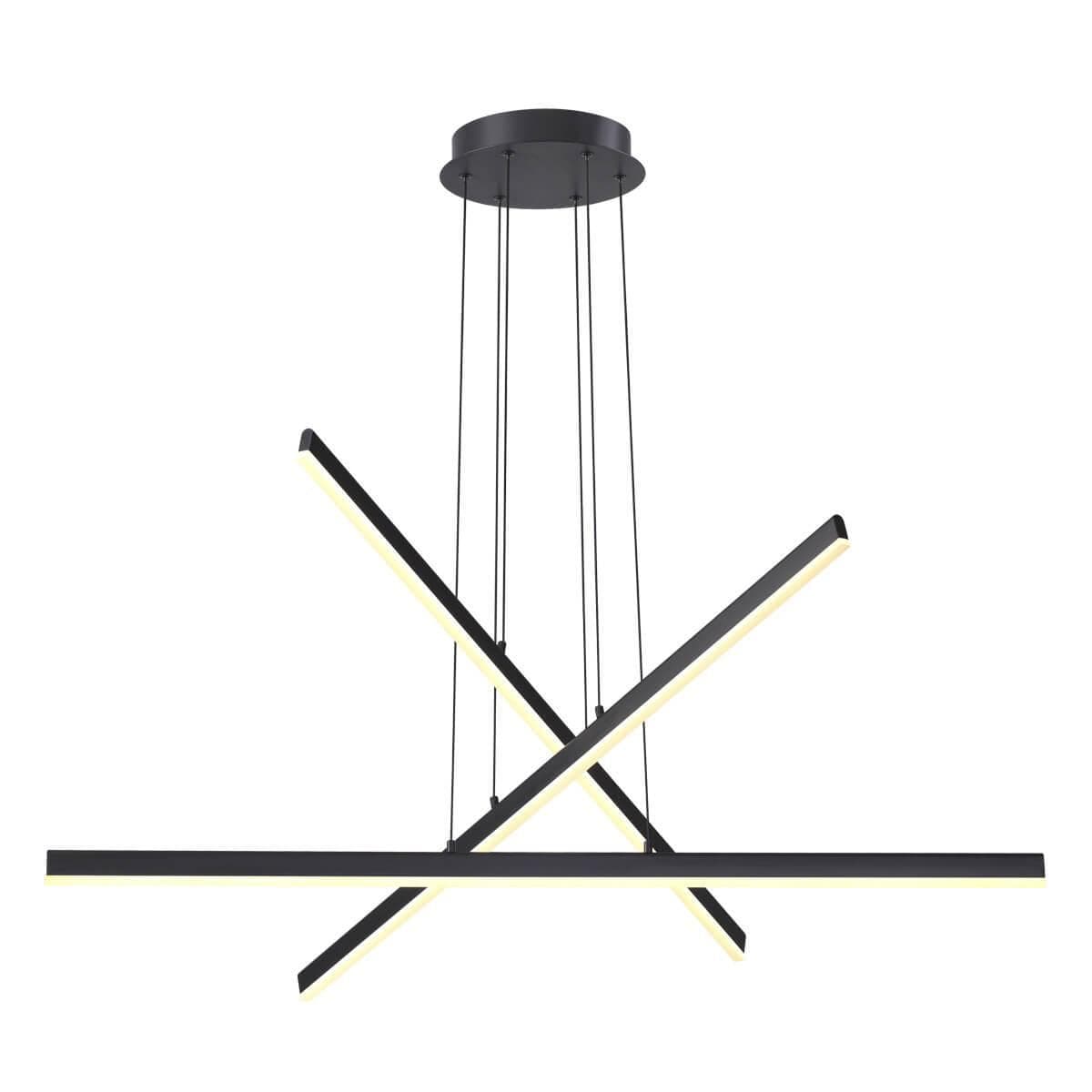 Odeon Light 3890/48L ODL20 35 черный/металл Подвесной светильник LED 4000K 48W 220V RUDY — миниатюра 1