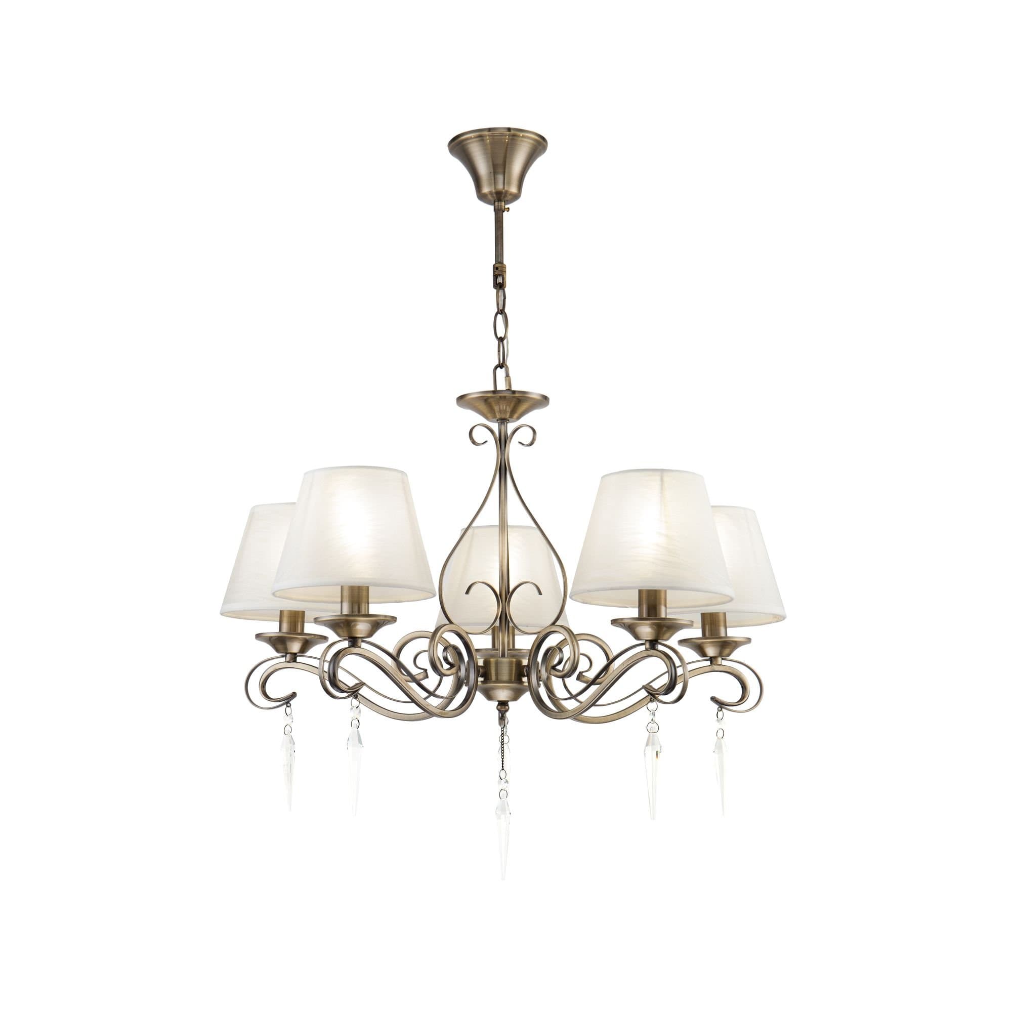 Freya Classic Bonfi Бронза Антик Люстра E14 40W FR2017PL-05BZ — миниатюра 2