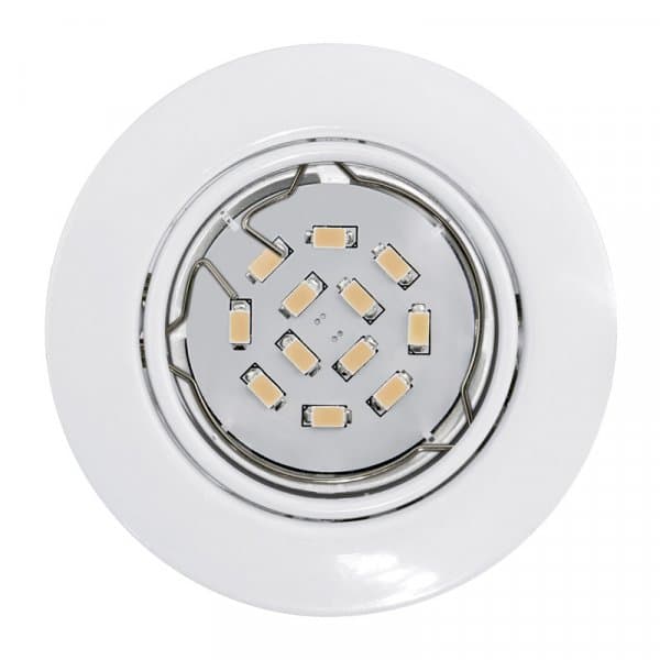 Eglo Светодиодный встраиваемый светильник PENETO, 1x5W (GU10), Ø87, сталь, белый, теплый 94239 — миниатюра 1