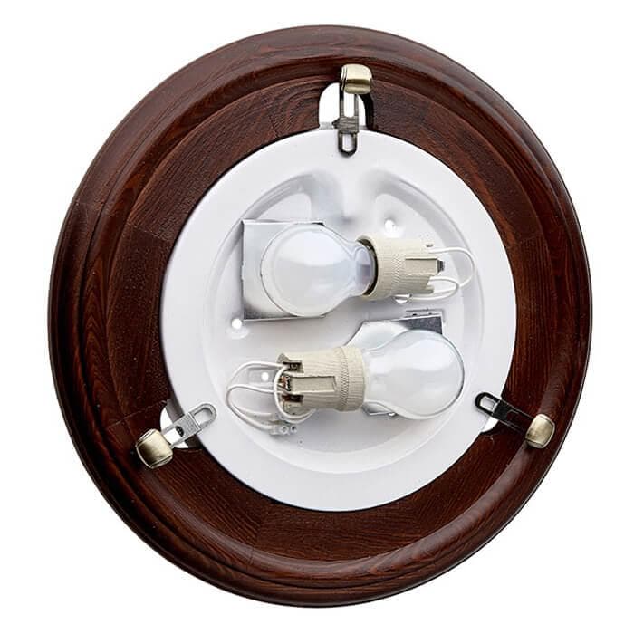 Sonex 136/K SN 108 св-к LUFE WOOD стекло E27 2*60Вт D360 — миниатюра 3