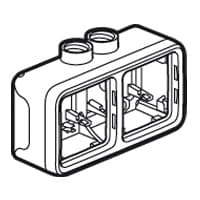 Legrand Plexo Серый Монтажная коробка 2-ая горизонтальная 069678 — миниатюра 2