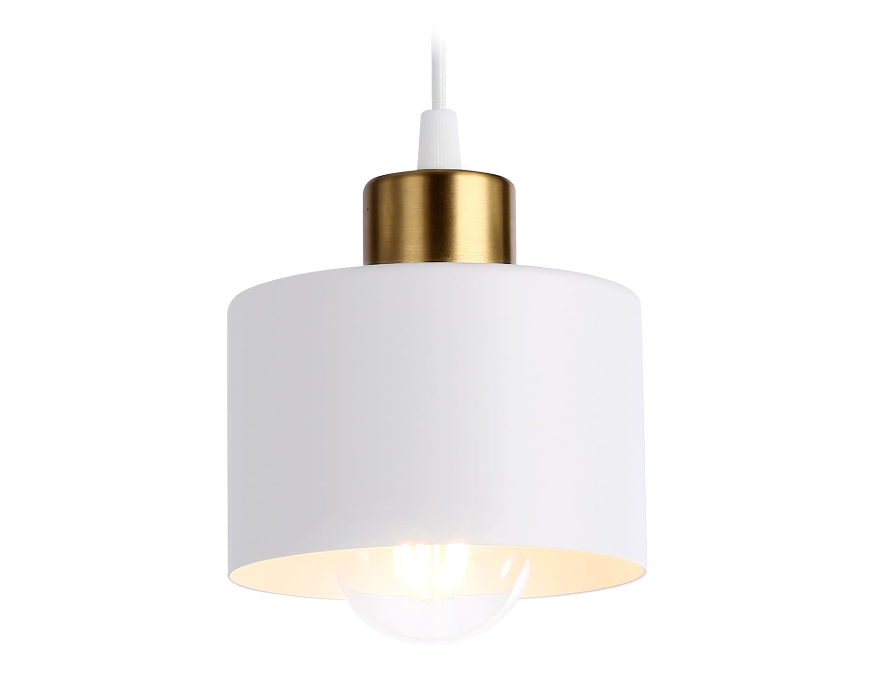 Ambrella Подвесной светильник в стиле лофт TR8112 WH/BS белый/латунь E27 max 40W D120*940 — миниатюра 1