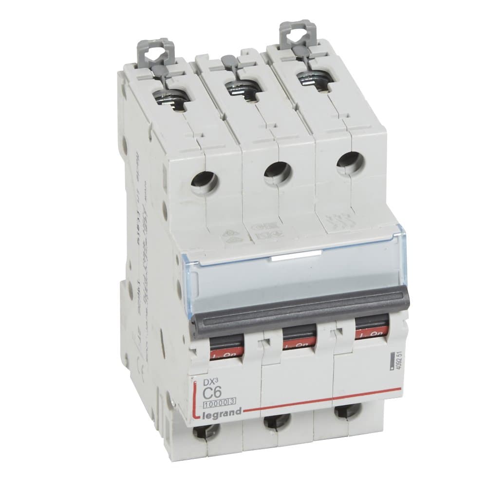 Legrand DX3 Автоматический выключатель 3P 6A (С) 10kA/16kA 409251 — миниатюра 3
