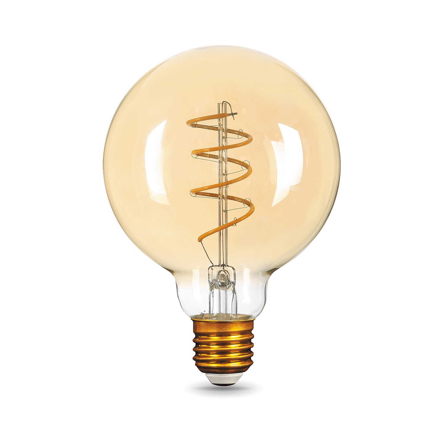 Gauss Лампа Filament G95 6W 360lm 2400К Е27 golden flexible LED 105802007 — миниатюра 3