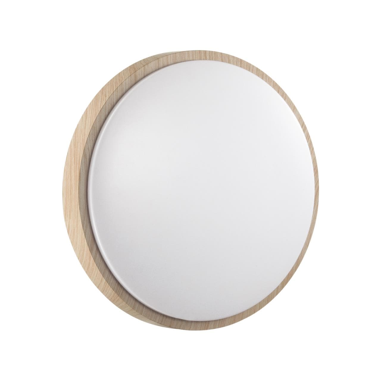 Sonex 7607/CL PALE SN 026 Светильник пластик/белый/бежеый под дерево LED 30Вт без ДУ 4000К D340 IP43 LOSTA