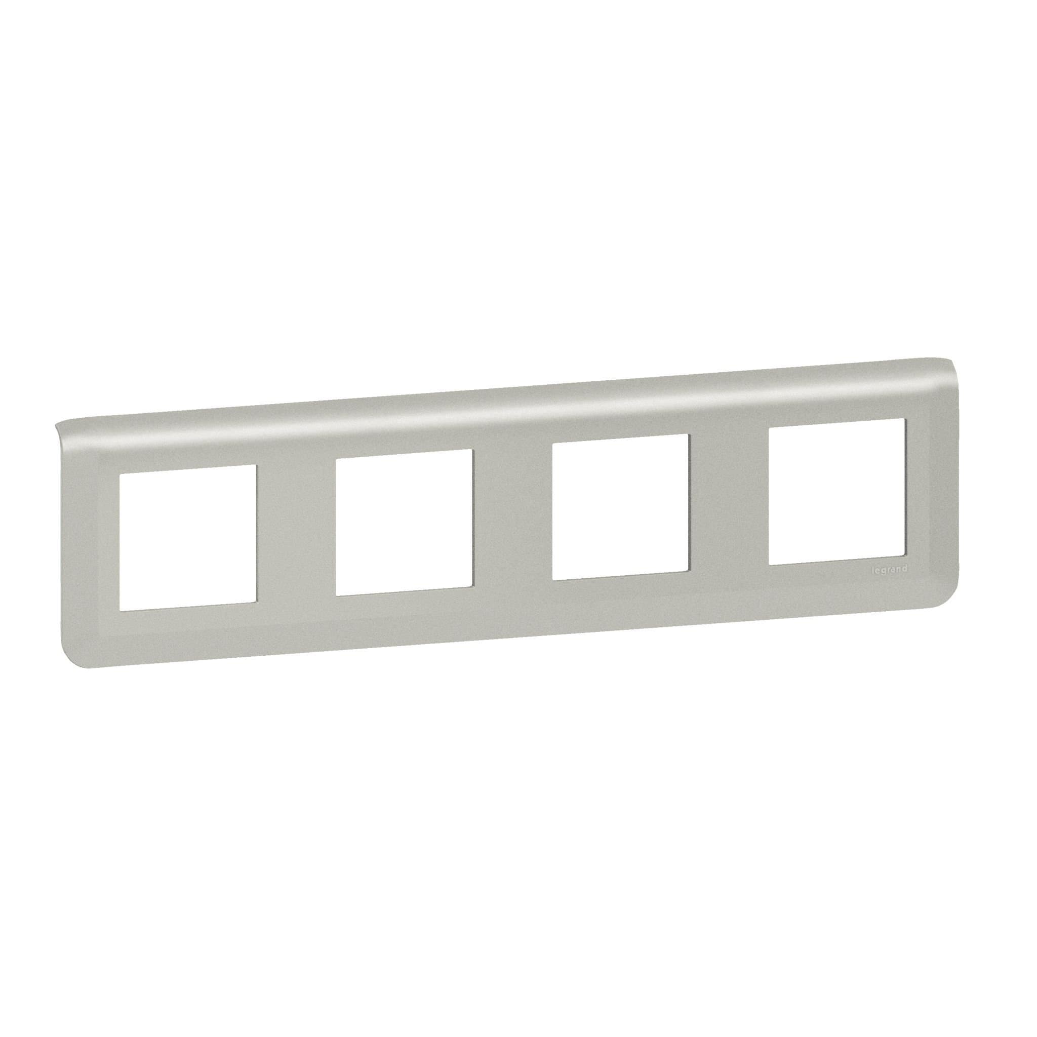 Legrand Mosaiс Рамка - Программа Mosaic - 4Х2 модуля - алюминий 079308L — миниатюра 3