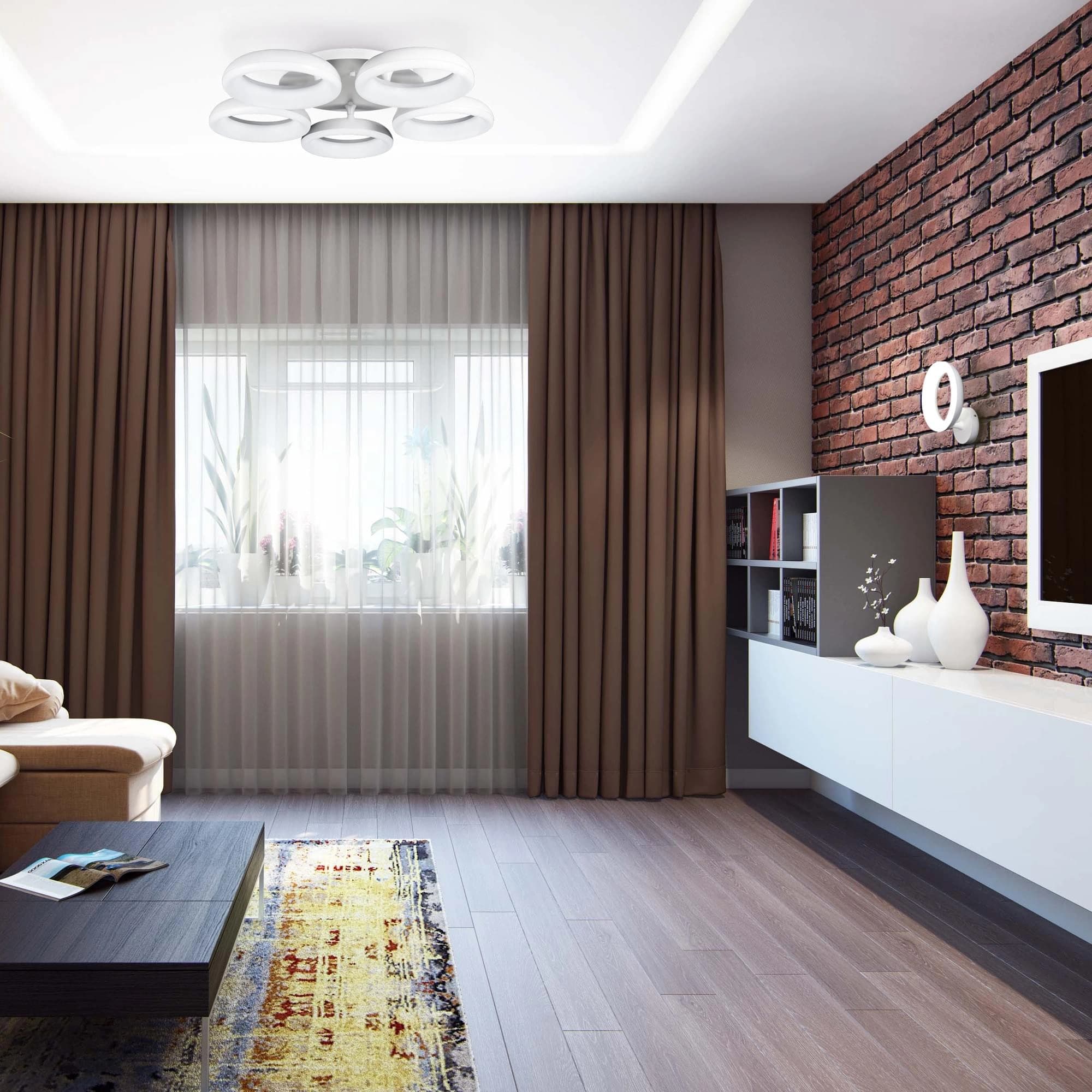 Citilux Потолочная светодиодная люстра с пультом ДУ Паркер CL225151R — миниатюра 9
