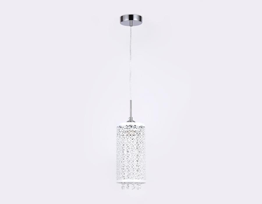 Ambrella Подвесной светильник со сменной лампой TR3636 CH/WH хром/белый E14 max 40W D130*1100 — миниатюра 3