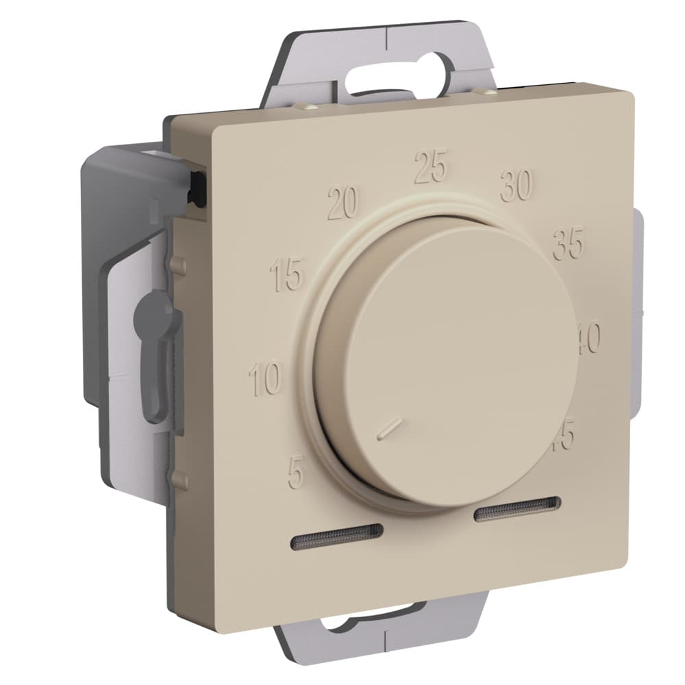 Systeme Electric AtlasDesign Песочный Термостат электрон. теплого пола с датчиком, 10A, механизм