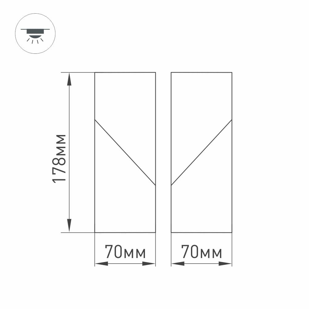 Arlight Светильник SP-TWIST-SURFACE-S60x60-12W Warm3000 (WH-BK, 30 deg) (IP40 Металл, 3 года) 026467 — миниатюра 2