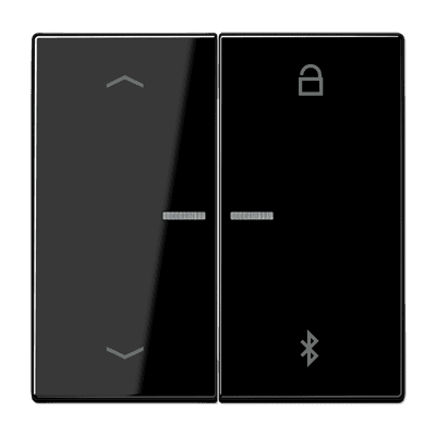 JUNG Таймер универсальный Bluetooth «стрелки», чёрный LS1751PBTSW