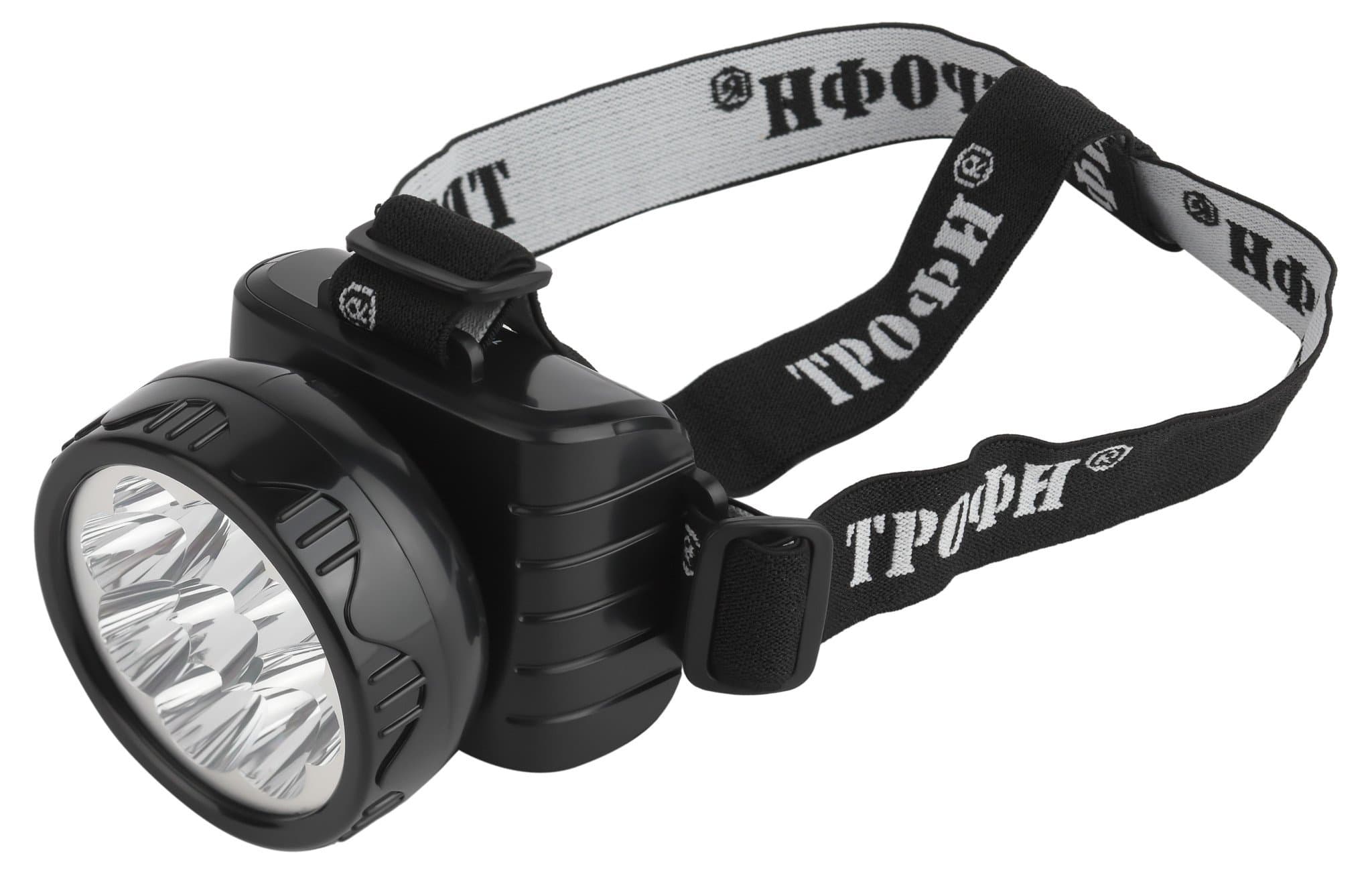 ТРОФИ TG9 Фонарь Акку налобный 4V0.9Ah, 9xLED, ЗУ 220V C0045557