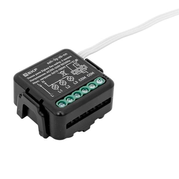 EKF Умное реле в подрозетник 3-канальное без нейтрали Zigbee Connect Select — миниатюра 8