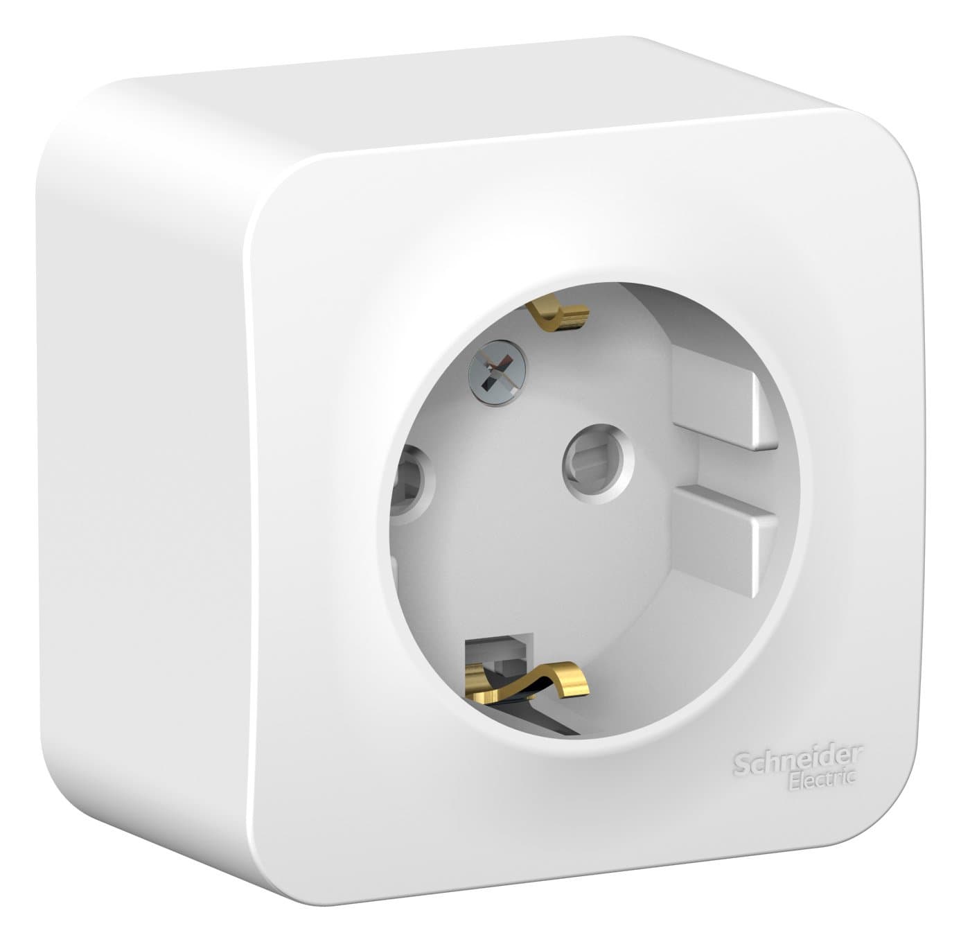 Systeme Electric Blanca наруж Бел Розетка с/з со шторками, 16А, 250В — миниатюра 2