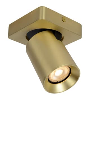 Lucide NIGEL Прожектор потолочный LED Dim to warm GU10 1x5W 2200K/3000K Matt Gold / Brass 09929/05/02