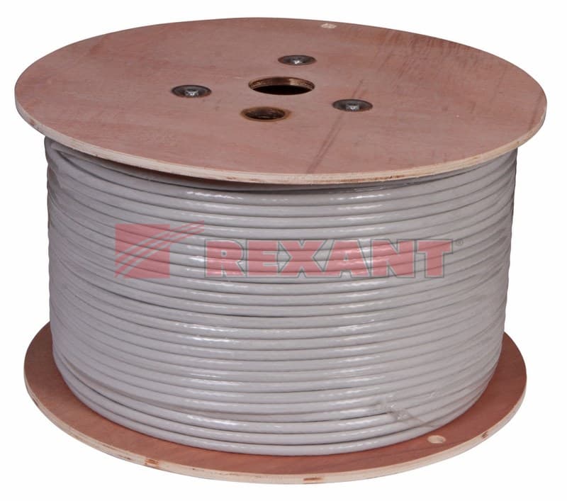 Кабель SSTP 4PR 23AWG CAT7 305м Rexant 01-0542 — миниатюра 2