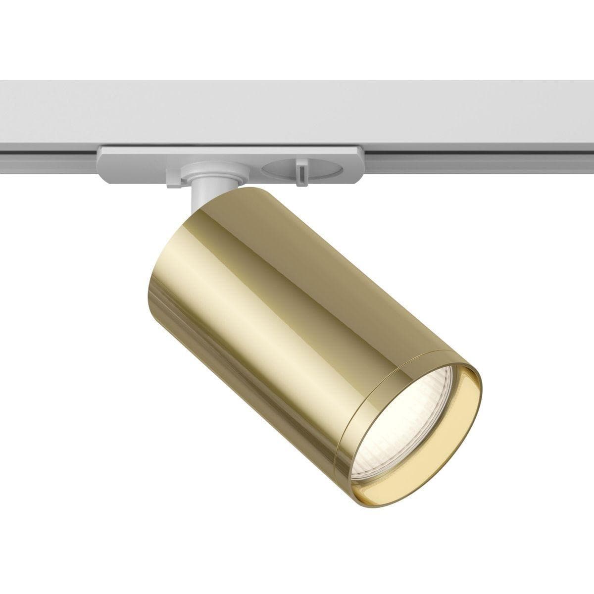 Maytoni Single phase track system Белый с Золотом Светильник трековый (Набор) ( TR020-01W+TRA020-01G) TR020-1-GU10-WG — миниатюра 1