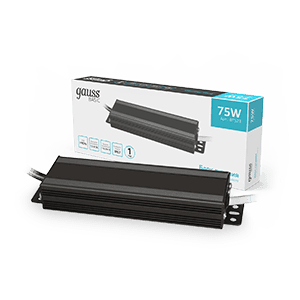 Gauss Блок питания Basic 12V 75W IP67 1/20 BT523