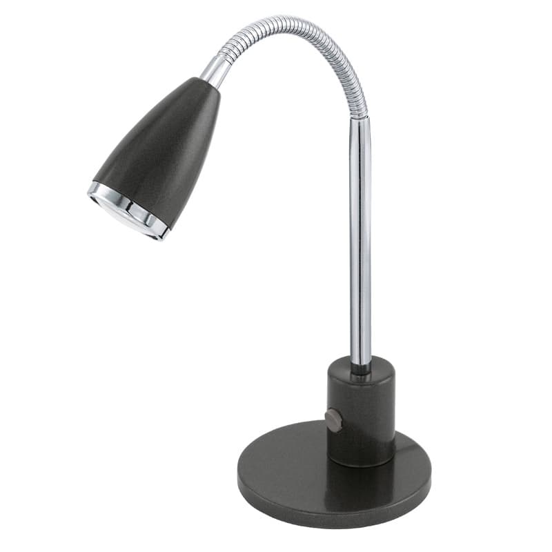 Eglo Лампа LED настольная FOX, 1X3W (GU10), сталь, черный, хром 92873