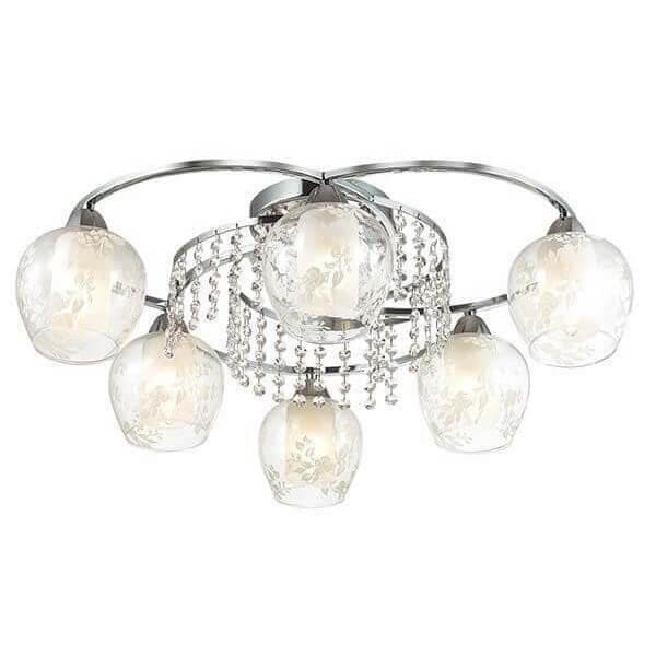 Lumion 3065/6C LN16 189 хром/стекло/хрусталь Люстра потолочная E14 6*60W 220V KRISTALIN — миниатюра 1
