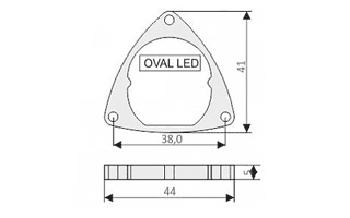 Arlight Держатель OVAL-SG (-) 017269 — миниатюра 2