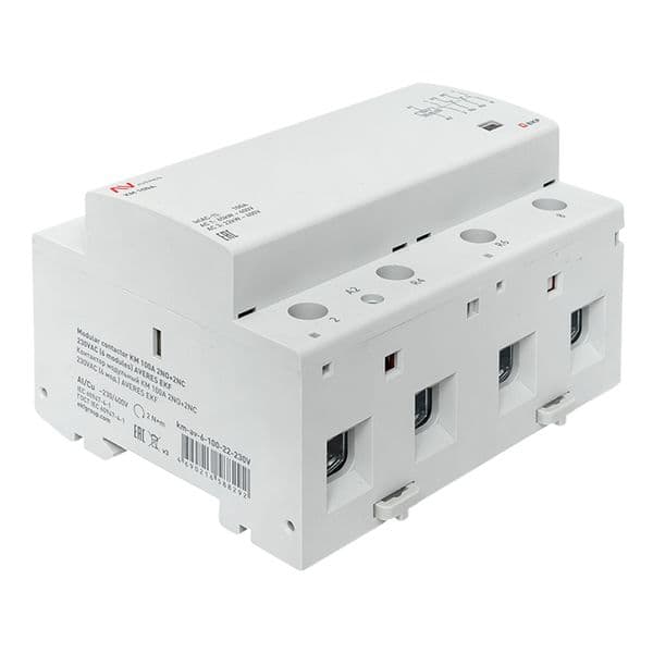 EKF Контактор модульный КМ 100А 2NO+2NC 230В АС (6 мод.) AVERES — миниатюра 9