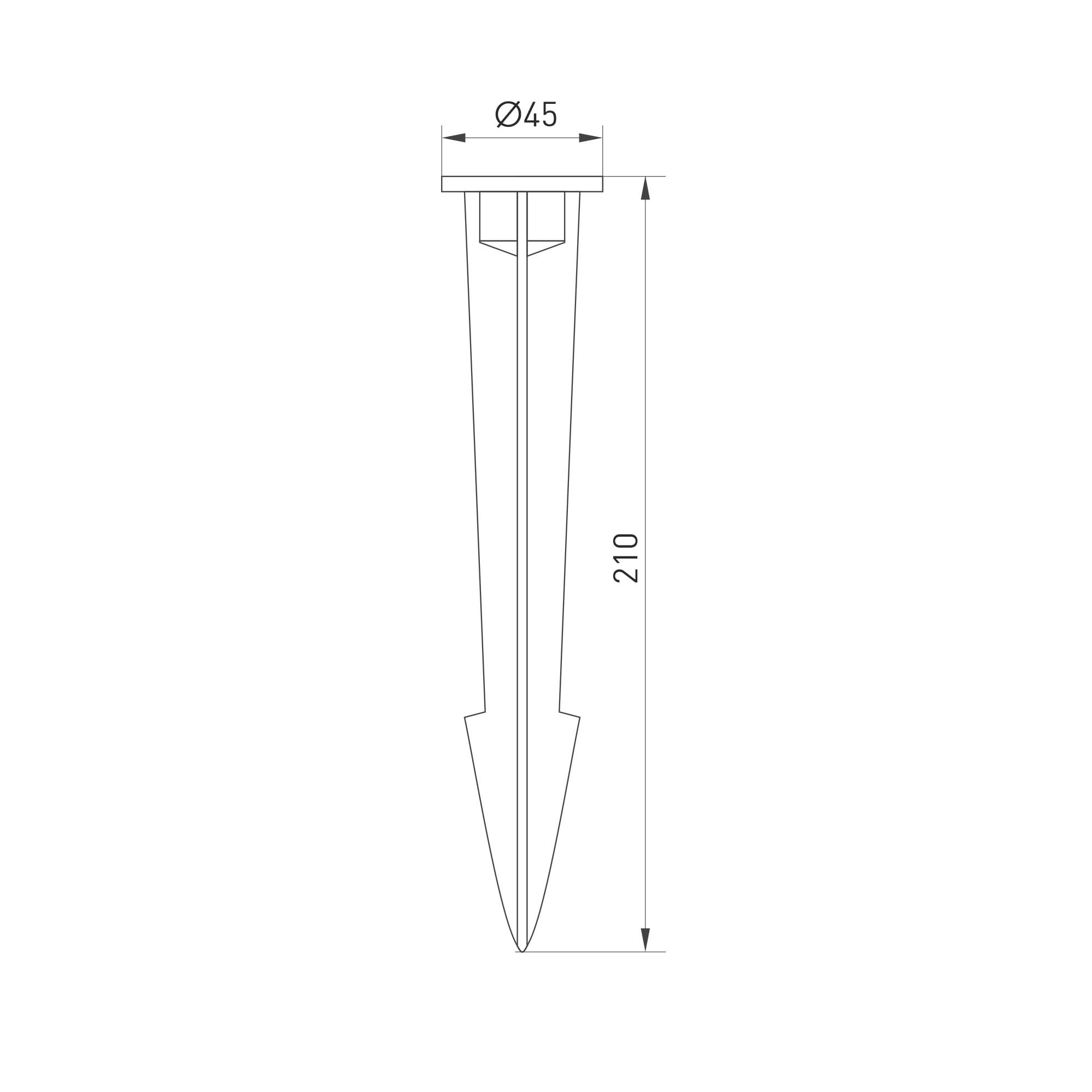 Arlight Основание для светильника ALT-SPIKE-210 (BK) (Металл) 024889 — миниатюра 2