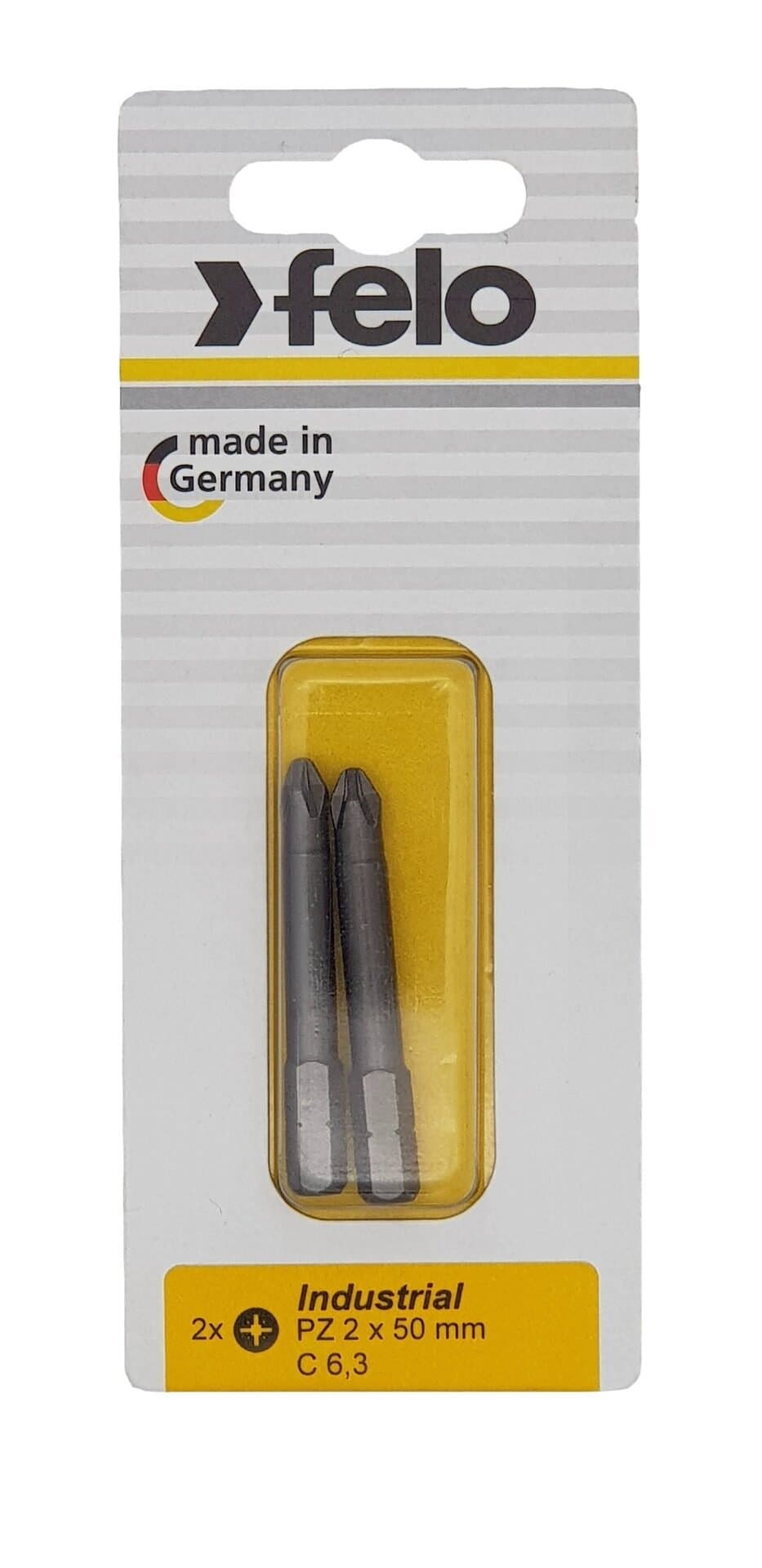 Felo Бита крестовая PZ 2X50, серия Industrial, 2 шт в блистере 02102536 — миниатюра 2