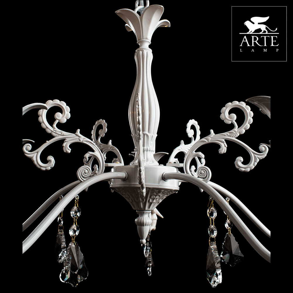Arte Lamp Angelina Белая Люстра 40W E14 A5349LM-5WH — миниатюра 3