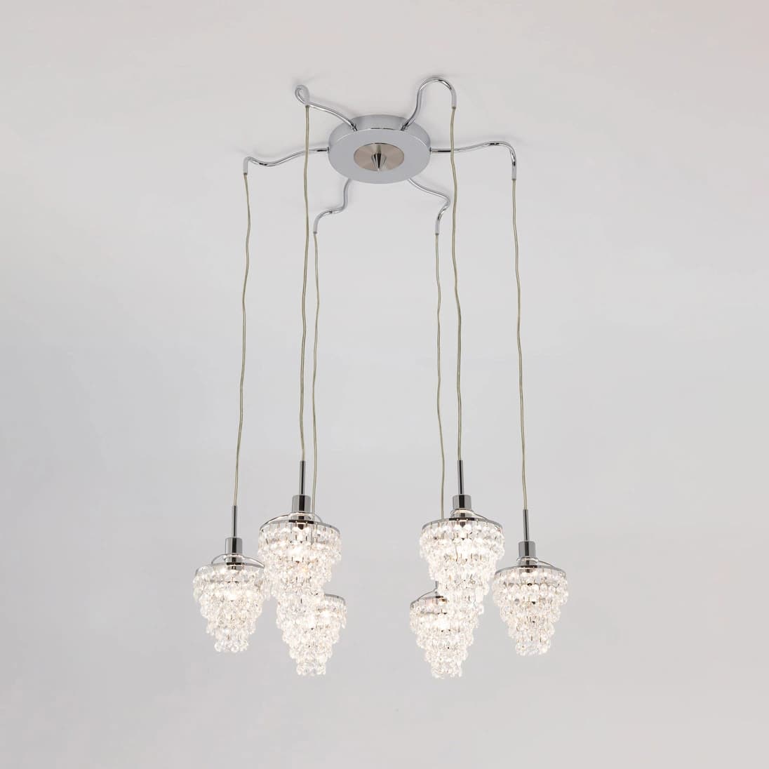 Citilux CL322161 Контур Хром+Прозр Светильник Люстра — миниатюра 3