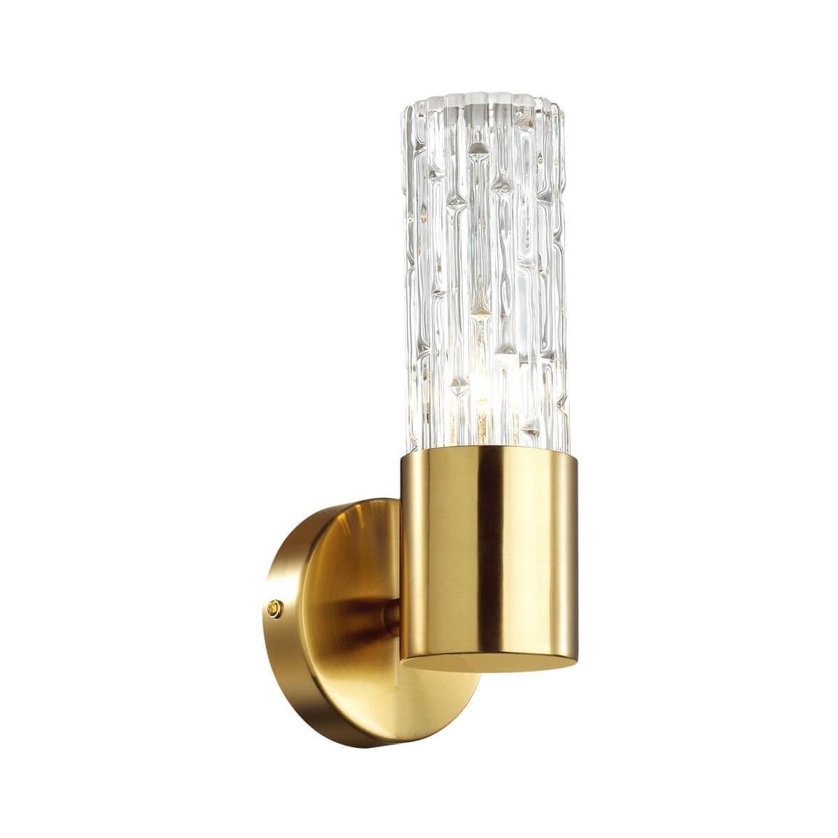 Odeon Light 4841/1W HALL ODL21 333 золото/металл/стекло Бра E14 1*40W SABANO — миниатюра 1