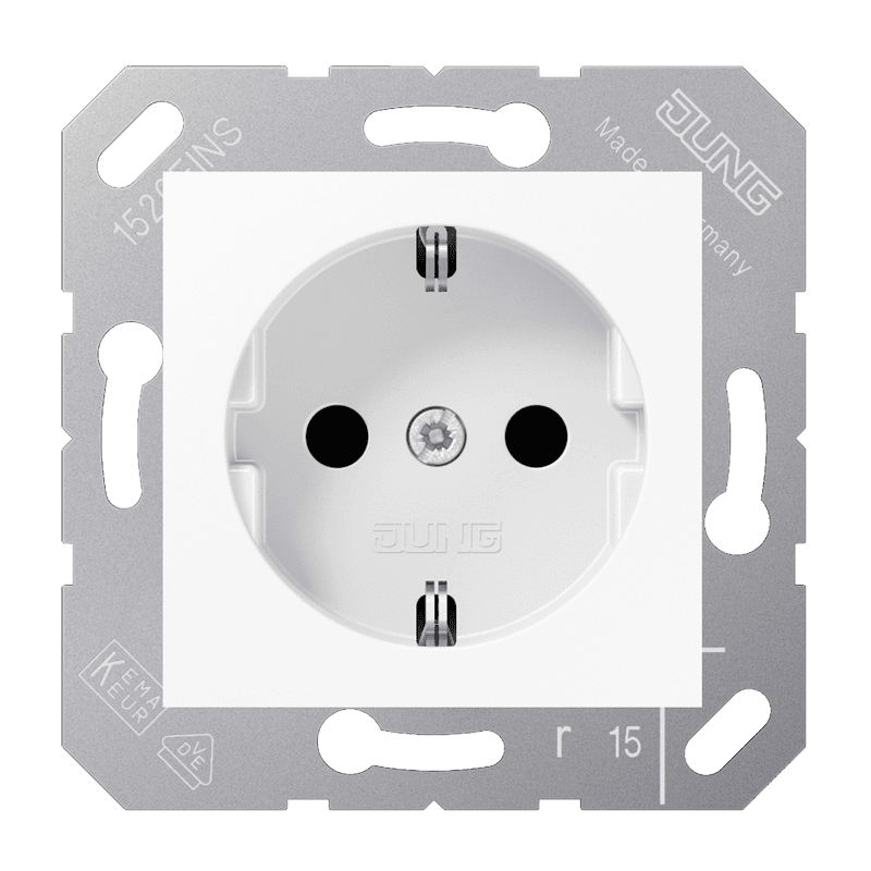 JUNG Розетка для откидной крышки 10A 250V / 16A 250V CD5120BFKIWW
