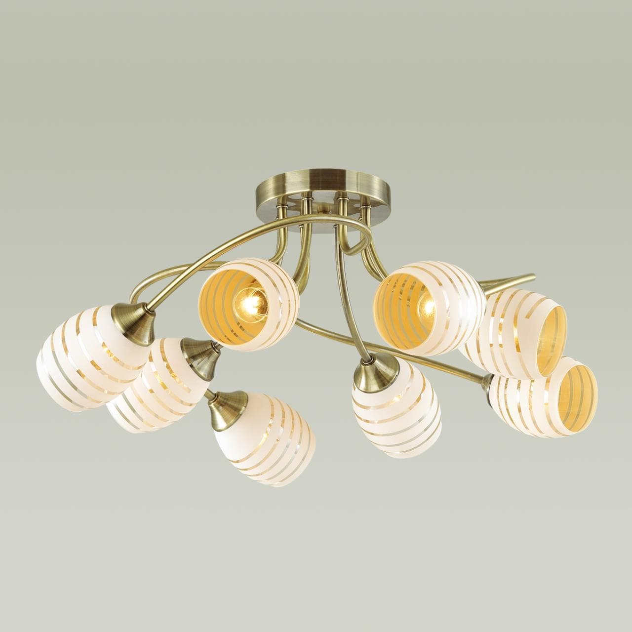 Lumion 4528/8C COMFI LN21 053 античная бронза Люстра потолочная E27 8*60W 220V DOROTHY — миниатюра 4