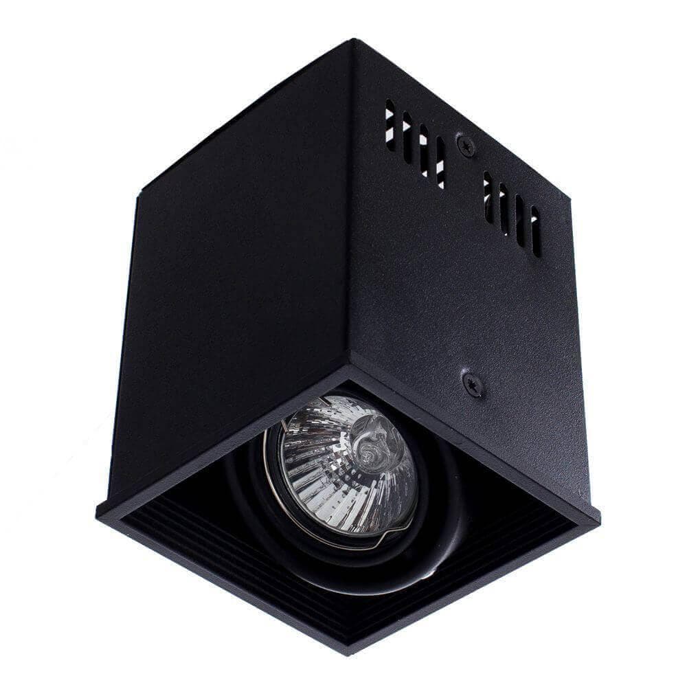 Arte Lamp Cardani Черный Светильник потолочный 1x50W 1xGU10 A5942PL-1BK — миниатюра 4