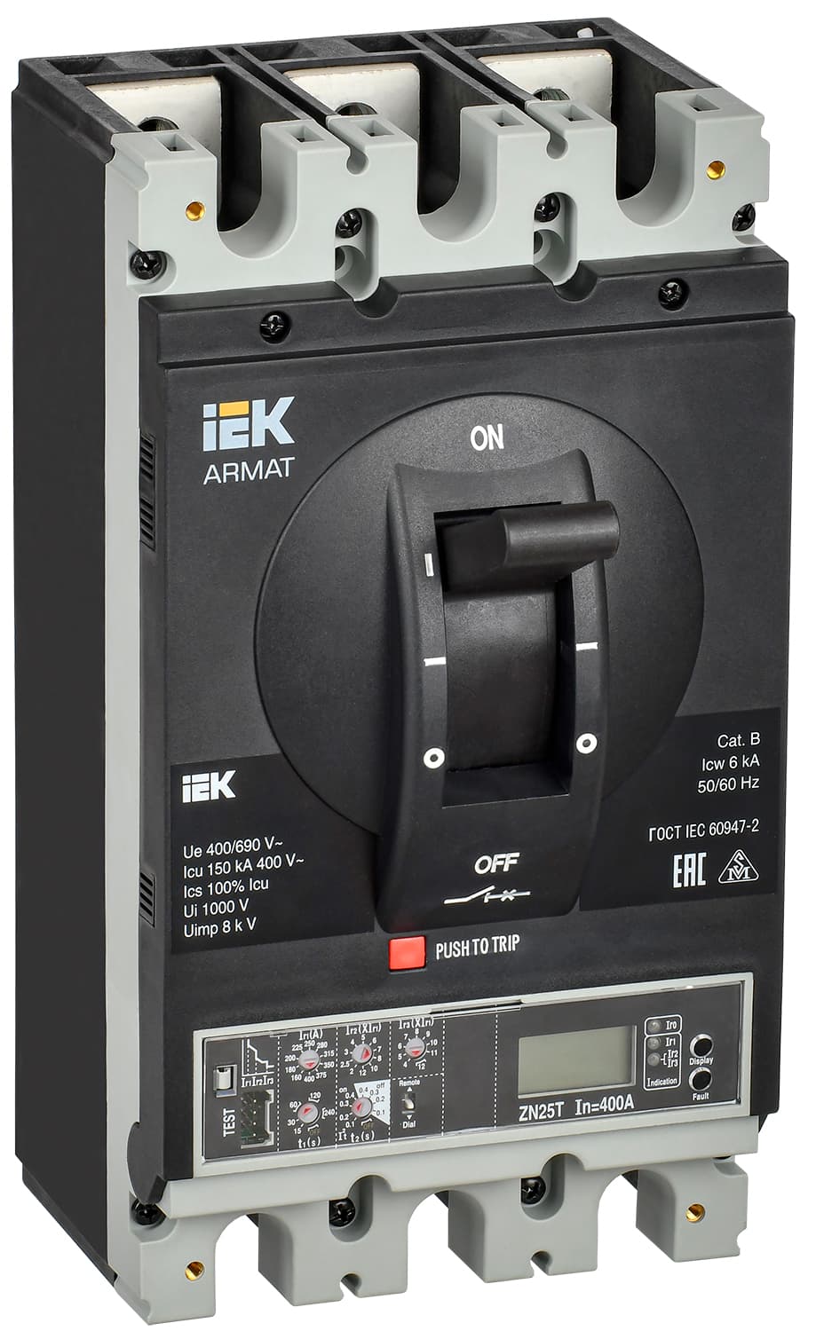IEK ARMAT Автоматический выключатель в литом корпусе 3P H 150кА 400А эл. пр.