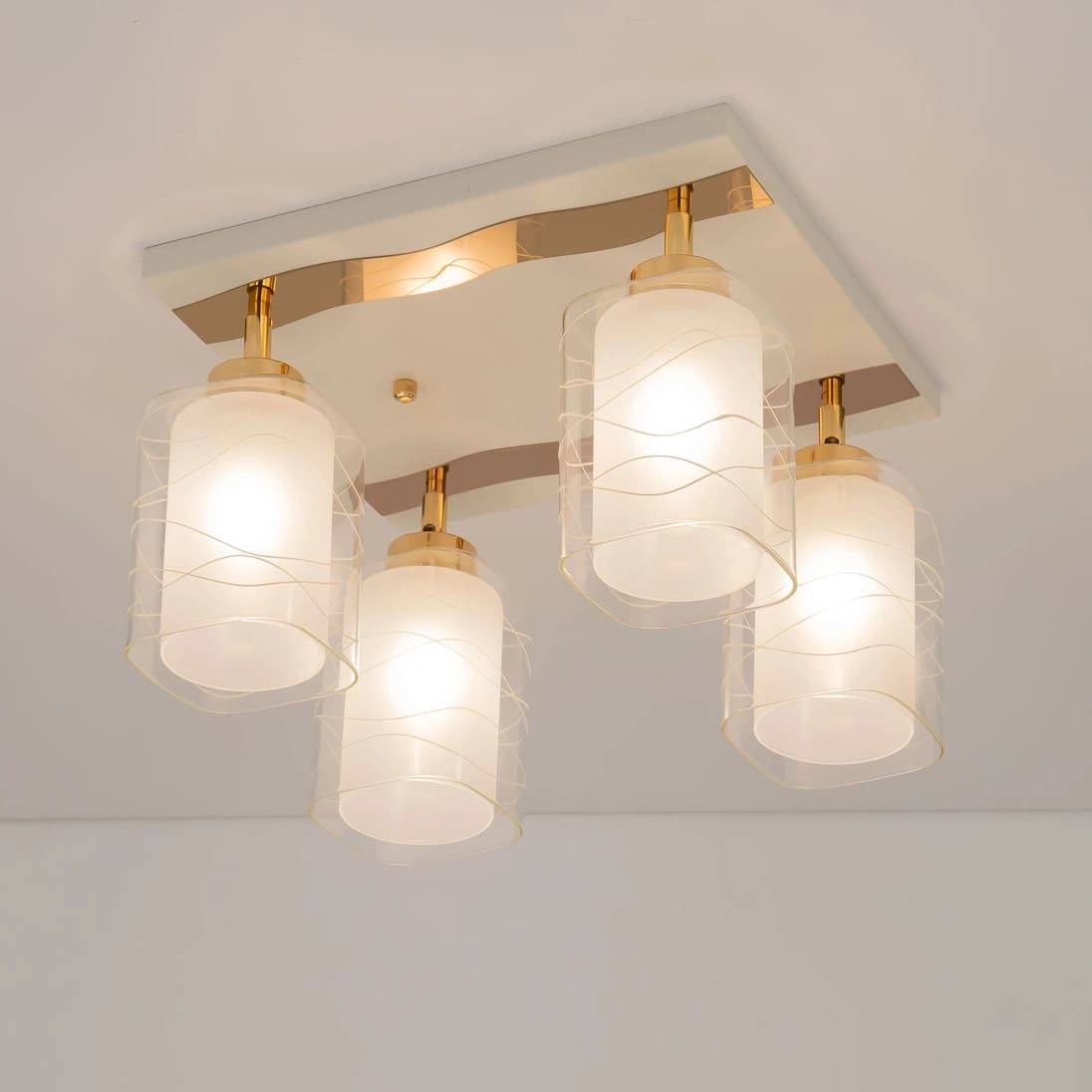 Citilux CL160142 Прима Белый+Золото Светильник Люстра — миниатюра 4